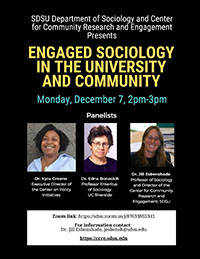 Engaged Sociology in the University and Community flyer - click on link below to download