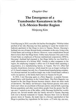 The Emergence of a Transborder Koreatown in the U.S.-Mexico Border Region